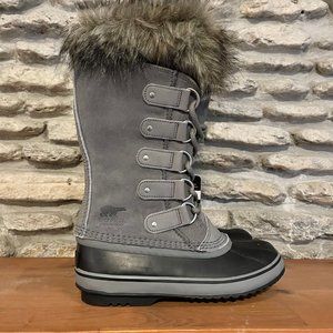 Sorel Women's Joan of Arctic Size 6.5 Quarry / Black Waterproof Snow Boots